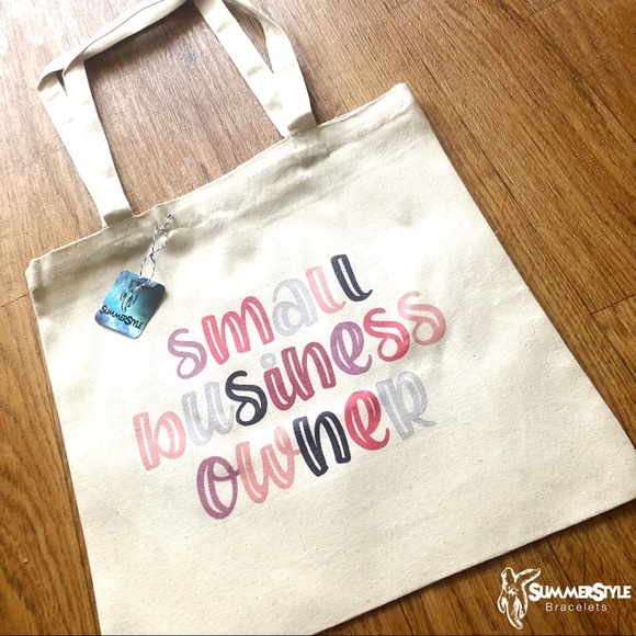 Small Business Owner Classic Canvas Tote Bag - Picture 4 of 5